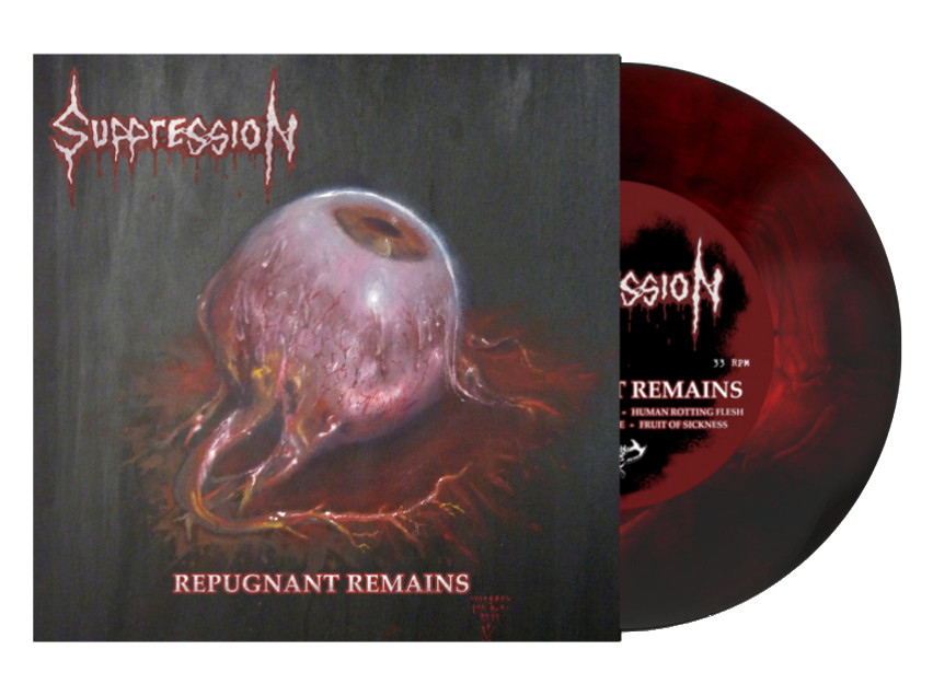 Suppression - Repugnant Remains 7" (red/smoke swirl vinyl)